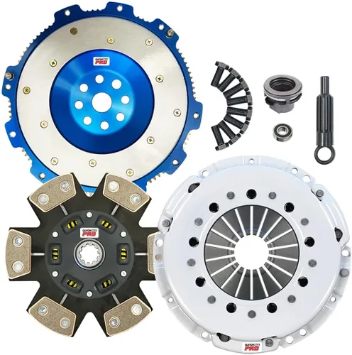 PRO Performance Stage 4 Kit de embrague y volante de aluminio compatible con BMW 323i 323Ci 325i 325Ci 325Xi 328i 328Ci 330i 330Xi 525i 530i Z3 E36