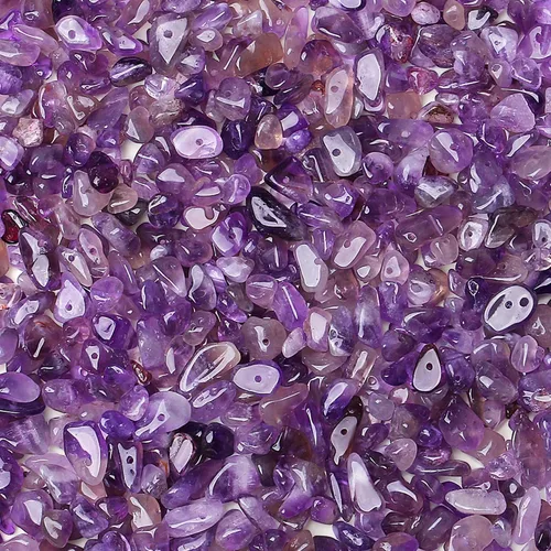Miniatura 16 de ZHIYUXI 400 cuentas para hacer joyas, cuentas multicolor de 0.197-0.315 in, piedras preciosas de piedra natural, cuentas sueltas irregulares a