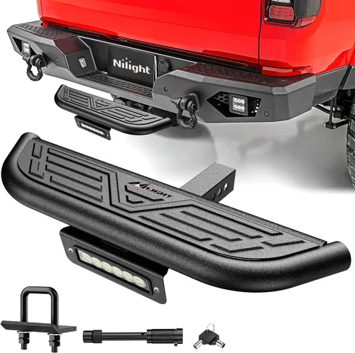 Miniatura 17 de Nilight Escalón de Enganche con Receptor de Enganche de 2" Protector de Parachoques Trasero de 11.9 Pulgadas con Clip de Pasador de Enganche de 5/8