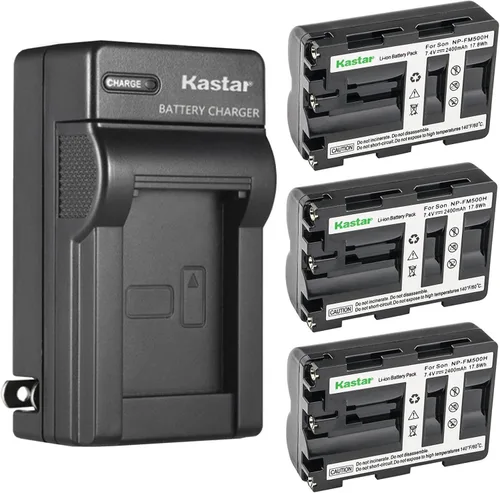 Miniatura 6 de Kastar NP-FM500HN - Cargador de batería de pared de CA de repuesto para Sony DSLR-A200W, DSLR-A200WB, DSLR-A300, α300, Alpha A300, DSLR-A300K
