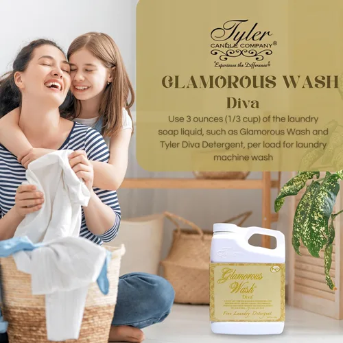 Miniatura 7 de Worldwide Nutrition Paquete Compatible con Tyler Glamorous Wash Diva Detergente Líquido para la Ropa - Lavable a Mano y a Máquina Detergente