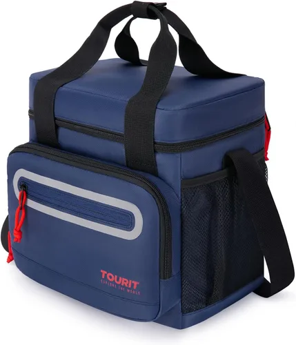 Miniatura 13 de TOURIT Lonchera grande de 14L con aislamiento para almuerzo, enfriador de comida para hombres y mujeres, color negro Camuflaje