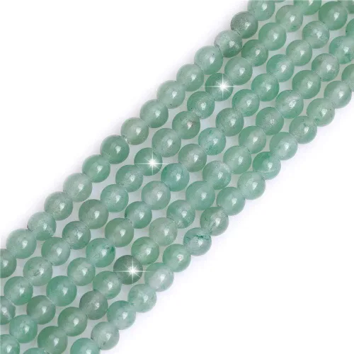 Miniatura 42 de GEM-Inside - Cuentas redondas de ágata de ónix azul claro natural de 0.394 pulgadas (0.394 in) con agujero grande para hacer joyas, suministros