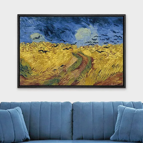 Pintura de campo de trigo con cuervos por Vincent Van Gogh Pintura por números para adultos DIY Pintura digital por números Kits sobre lienzo Color5