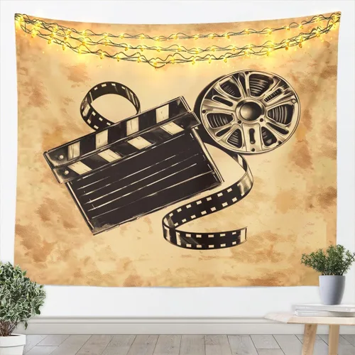 Miniatura 6 de Homewish Tapiz de música de piano, notas musicales, arte para colgar en la pared, para niños, niñas, niños, adolescentes, grafiti retro, color gris