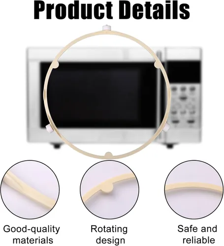 Miniatura 4 de Anillo de soporte para plato giratorio de microondas de 8.5 pulgadas/8.5 in, accesorios de repuesto compatibles con GE Samsung Frigidaire WB06X10625