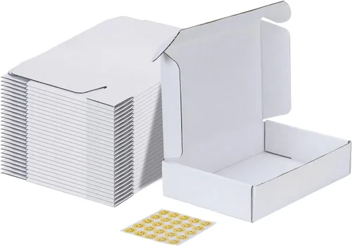 Miniatura 46 de MEBRUDY Cajas de envío de 4 x 4 x 2 pulgadas, paquete de 100 unidades, pequeñas cajas de cartón corrugado para enviar por correo, embalaje de Marrón