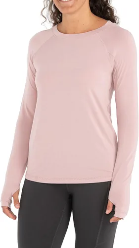 Miniatura 6 de Free Fly Camiseta de manga larga para mujer, protección solar UPF 50+, transpirable, ultrasuave, para mujer