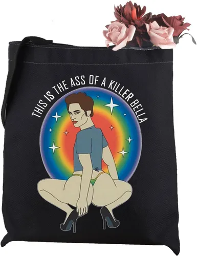 WCGXKO Regalo inspirado en la película de vampiros, este es el culo de un asesino Bella Vampire Lover bolsa de lona