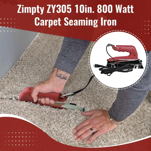 Miniatura 2 de ZY305 10 pulgadas. Hierro de costura de alfombra de 800 vatios
