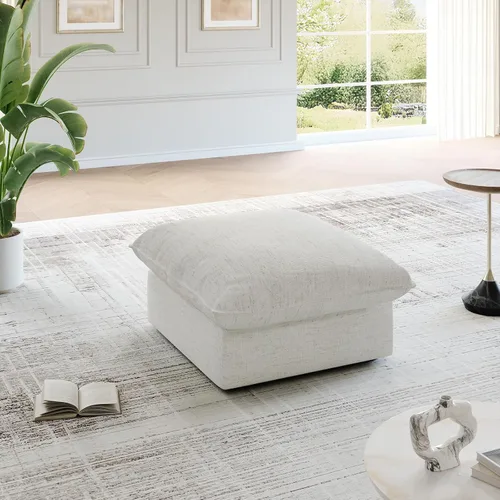 Miniatura 35 de Cloud - Sofá modular modular con relleno de plumón, sofá biplaza con respaldo alto y otomana, moderno sofá modular con funda extraíble, gris oscuro