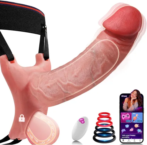 Miniatura 10 de Funda para Pene Vibrador de Funda para Polla - FYSHAVO 5 en 1 Juguetes Sexuales Masculinos Realistas para Adultos para Hombres Extensor de Pene