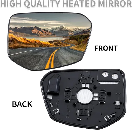 Miniatura 2 de Espejo lateral del pasajero de repuesto para Honda Civic 2016-2021, Honda Envix 2018-2022, espejos de cristal Honda Crider 2019-2022, vidrio