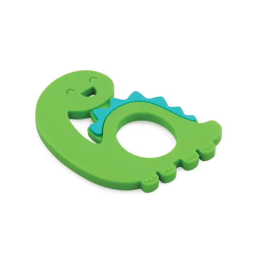 Bumkins Llaveros de Juguete Congelables para la Dentición del Bebé con Anillos, Chupete de Silicona Suave y Flexible, Seguro para Masticar, Mordedor
