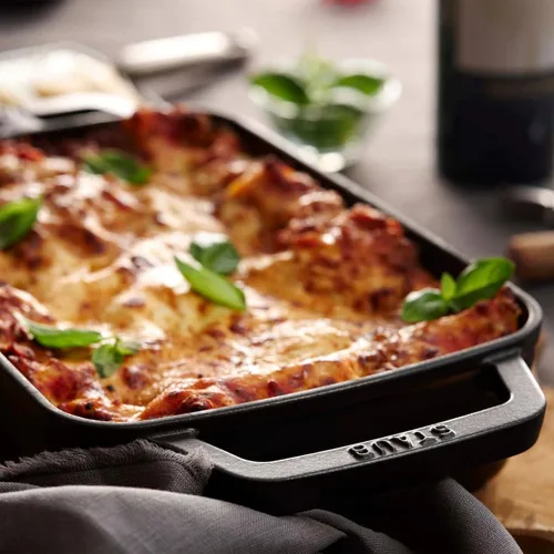 Miniatura 3 de Staub Asador de hierro fundido de 12 pulgadas x 8 pulgadas, negro mate
