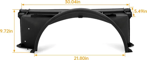 Miniatura 4 de HECASA Cubierta de ventilador compatible con Chevy Chevrolet GMC Sierra C/K 1500 2500 3500 Series 1988-1999 Reemplazo para 15739589 GM3110116