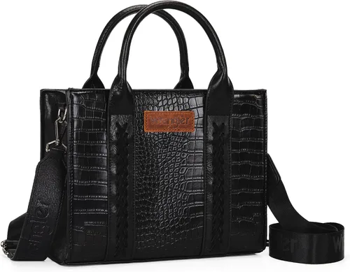Miniatura 21 de Bolso tote mediano Wrangler para mujer, bolsos de diseñador, bolsos de mano con asa superior y correa