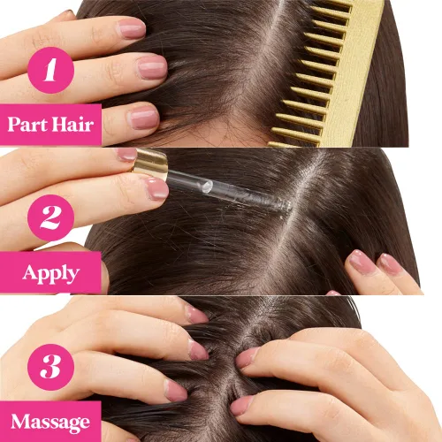 Miniatura 4 de Grande Cosmetics GrandeHAIR - Suero potenciador del cabello para hombres y mujeres, promueve el grosor en el cabello fino, seguro para cabello teñido