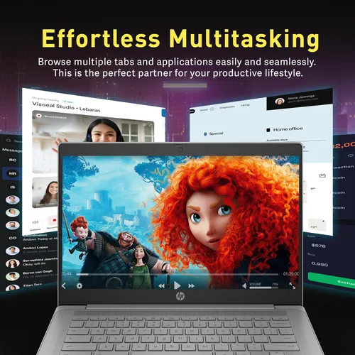 Miniatura 5 de HP Laptop Chromebook HD de 14 pulgadas para negocios y estudiantes, Intel Celeron N4120, 4 GB LPDDR4, 64 GB eMMC, gráficos Intel UHD, cámara web