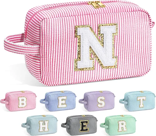 Miniatura 95 de Bolsa de Maquillaje con Inicial YOOLIFE - Regalos de Cumpleaños para Mujeres, Niñas, Mamá, Hija, Amigas, Hermana, Maestra, Regalos de Propuesta