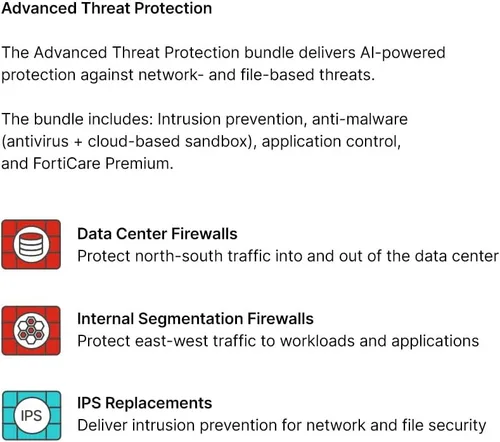 Miniatura 3 de Fortinet FortiGuard Protección avanzada contra amenazas por 3 años para FortiGate-60F (FC-10-0060F-928-02-36) IPS, Servicio avanzado de protección