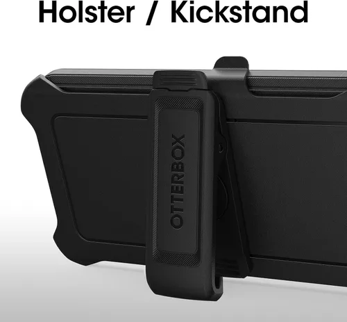 Miniatura 6 de OtterBox Funda para Galaxy S23 (solamente) - Serie Defender - Negro, resistente y duradera - con protección de puerto - Incluye soporte de clip
