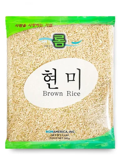 ROM AMERICA Arroz integral de grano corto prémium | Alternativa saludable de grano entero para cocinar y preparar comidas, Hyeonmi - 2 libras