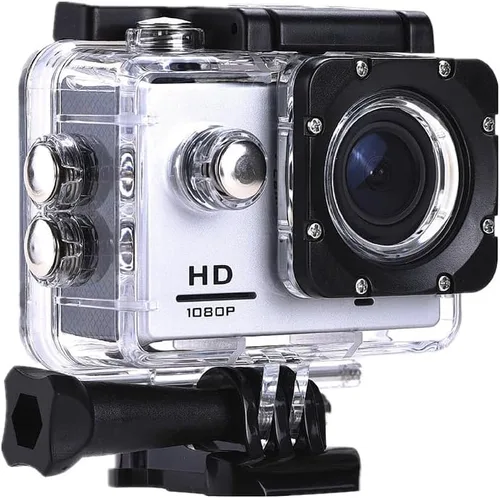 Miniatura 6 de Cámara de acción deportiva Full HD 1080P de 12MP con pantalla de 2.0 pulgadas, gran angular de 140°, cámara impermeable de 98.4 ft/98 pies