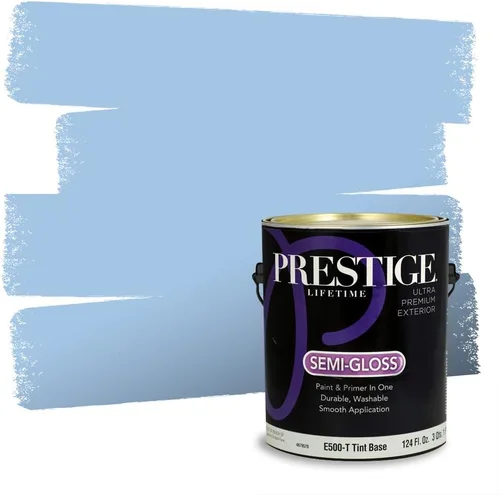 Miniatura 967 de Pintura Exterior + imprimación PRESTIGE, todo-en-uno, 1 galón, acabado mate, color comparable al Valspar* Royal Gray* VS151-Gris real