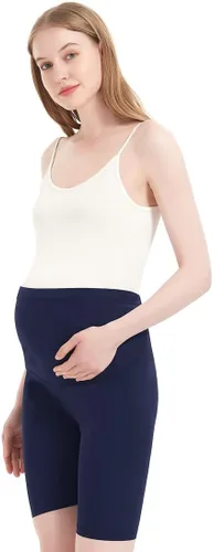 Miniatura 3 de Harssidanzar Pantalones cortos de maternidad para mujer, cómodos, para entrenamiento, yoga, embarazo, pantalones cortos de verano SL101US
