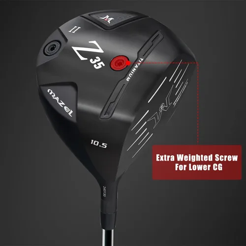 Miniatura 3 de MAZEL Drivers de Golf de Titanio para Hombres, Diestros, 460CC