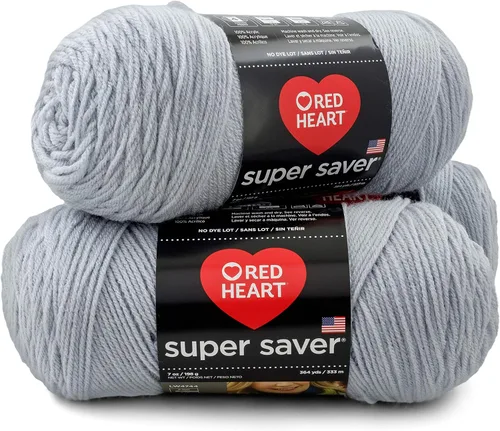 Miniatura 10 de Red Heart - Hilo Super Saver, paquete de 3, color rojo cereza, 3