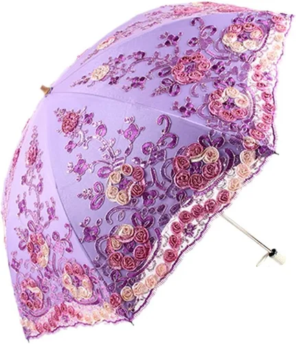 Miniatura 98 de Honeystore - Parasoles de encaje de flores para fiesta de boda, paraguas nupcial de encaje