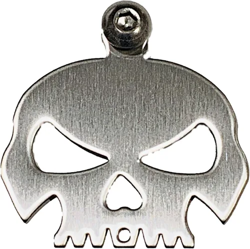 Miniatura 2 de Soporte de campanilla con diseño de calavera/soporte para perno y anillo de moto incluido, apto para todas las motos Road King Street Glide Harley