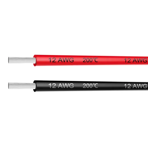 Miniatura 12 de Cable eléctrico Haerkn calibre 10 AWG, cable de silicona calibre 10 de 20 pies [10 pies negro y 10 pies rojo], cables de conexión, suave y flexible