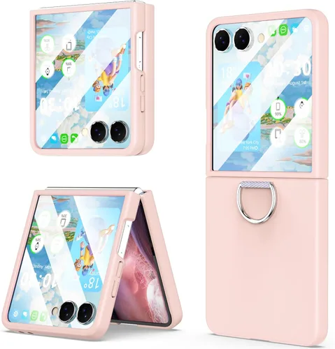 Miniatura 20 de Para Samsung Galaxy Z Flip 4 Funda Con Anillo Cubierta Protectora A Prueba De Golpes Flip Z 4 Funda Del Teléfono Para Galaxy Z Flip 4 5G 2022 - Negro