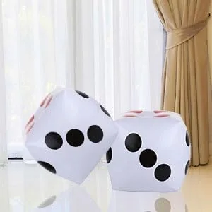 Miniatura 6 de Warmtree Dados inflables jumbo de 13 pulgadas, paquete de 2