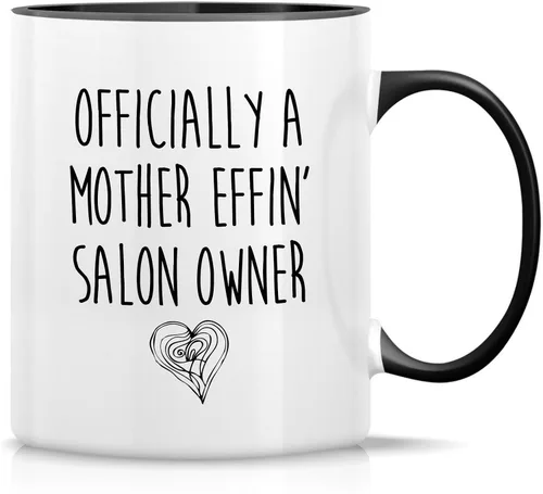 Miniatura 15 de Retreez Taza divertida – Taza de café de cerámica de 11 onzas con texto en inglés "I Make People Beautiful Hairstylist Hairdresser" de 11 onzas