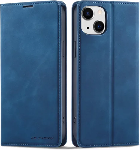 Miniatura 19 de QLTYPRI Funda para iPhone Air, Funda de piel sintética premium TPU parachoques con tarjetero Kickstand adsorción magnética oculta a prueba de golpes