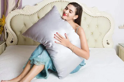 Miniatura 3 de BlueHills 22 Momme - Funda de almohada de seda 100% pura de morera natural suave de ambos lados para cabello y piel, cremallera oculta, paquete de 2