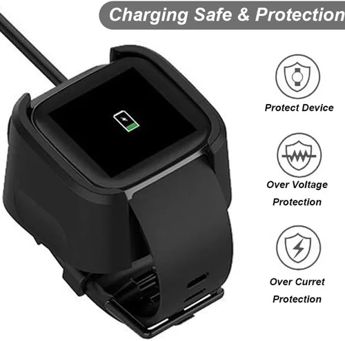 Miniatura 3 de Emilydeals Cargador para Fitbit Versa 2, cable de carga de repuesto para reloj inteligente Fitbit Versa 2 [3.3 ft/3.3 pies]