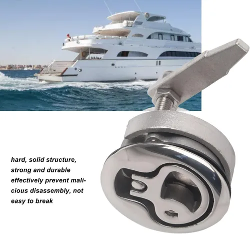 Miniatura 3 de Dilwe Leva de barco, acero inoxidable marino rasante tira de piso hebilla bloqueo ToolMarine Hardware