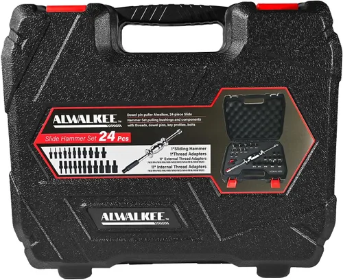 Miniatura 8 de Juego de martillos deslizantes de 24 piezas, extractor de pasadores – Quita bujes, rodamientos, pasadores, sellos y piezas congeladas con accesorios