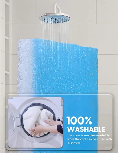 Miniatura 4 de BABELIO Colchón de cuna ultra transpirable 100% lavable núcleo de doble cara colchón para bebé niño pequeño con funda extraíble lavable a máquina