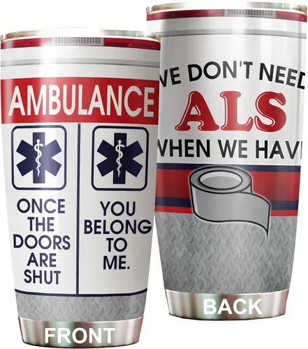 Regalos EMT para Mujeres - Taza de Acero Inoxidable 20oz, Regalos de Apreciación de la Semana Feliz EMS al Por Mayor para Hombres, Accesorios