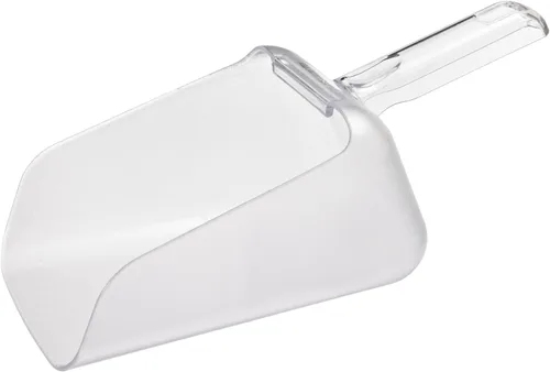 Rubbermaid Commercial FG9F7600CLR - Cuchara con contorno alto para ingredientes pequeños, 64 onzas, transparente, Blanco, 1