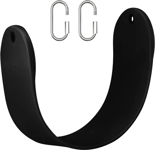 Asiento de repuesto de asiento de columpio suave de EVA con 2 hebillas de bloqueo, soporta 300 libras, accesorios TreeSwing con ganchos a presión