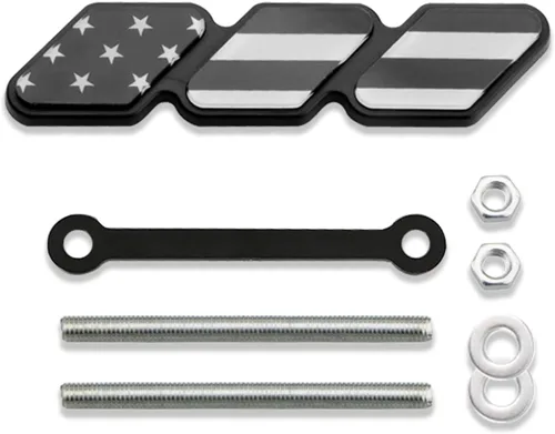 TRD - Insignia de decoración de rejilla, adornos de rejilla tricolor, emblema de rejilla tricolor, accesorios de decoración de automóvil y camión,