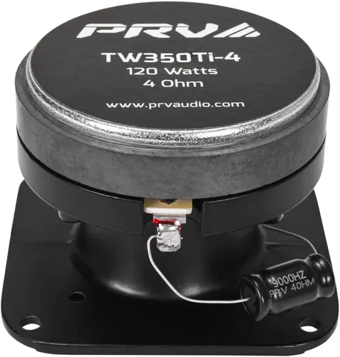 Miniatura 5 de PRV AUDIO TW350Ti-4 Tweeters Tipo Bala para Audio de Coche - 240 Vatios, Tweeters de Titanio de 3x3 Pulgadas para Audio de Coche - Fácil de Montar