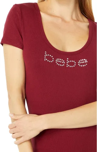 Miniatura 3 de bebe womens Bebe Logo Ribbed Tee